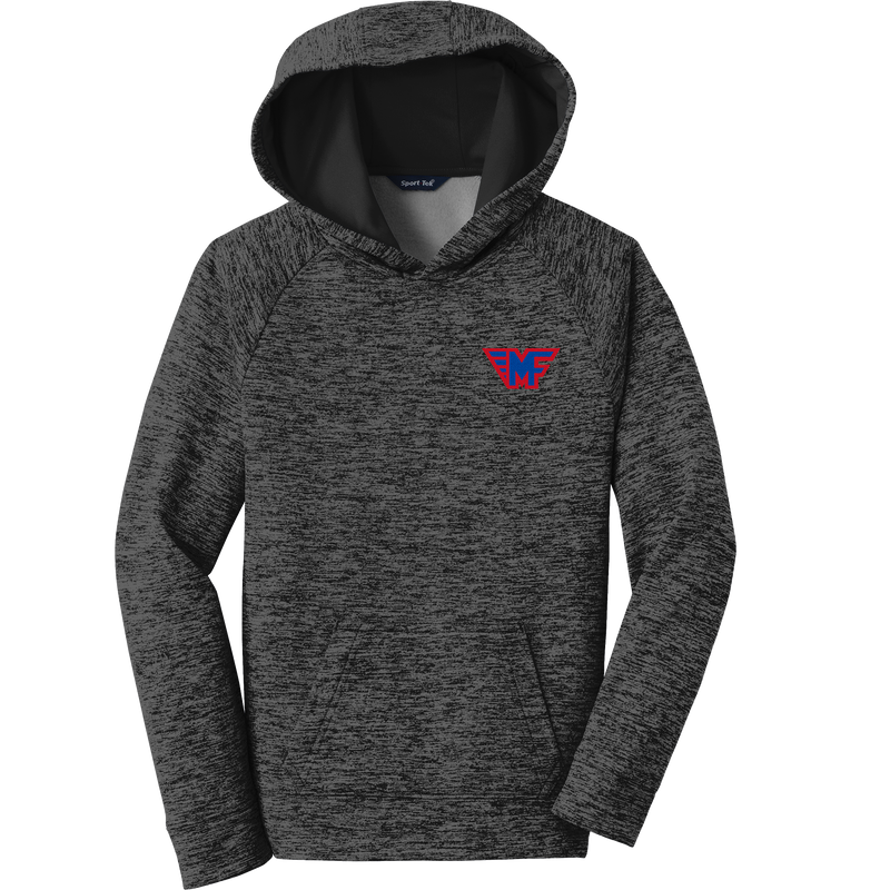 Mid-Fairfield Youth PosiCharge Electric Heather Fleece Hooded Pullover