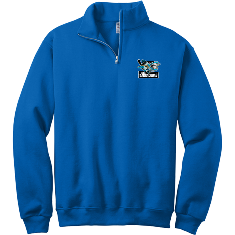 Boca Barracudas NuBlend 1/4-Zip Cadet Collar Sweatshirt