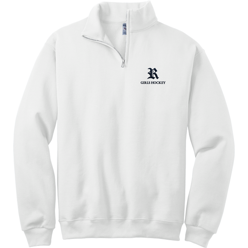Randolph Girls Hockey NuBlend 1/4-Zip Cadet Collar Sweatshirt