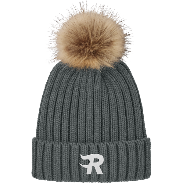 Charlotte Rush Faux Fur Pom Beanie