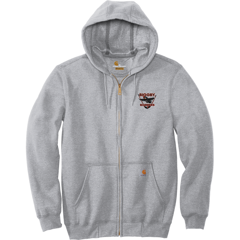 Biggby Bombers Carhartt Midweight Hooded Zip-Front Sweatshirt