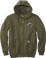 Allegheny Badgers Carhartt Midweight Hooded Zip-Front Sweatshirt