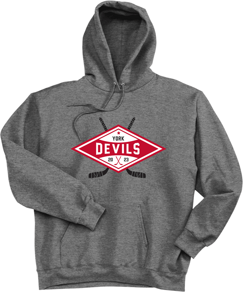 York Devils Ultimate Cotton - Pullover Hooded Sweatshirt