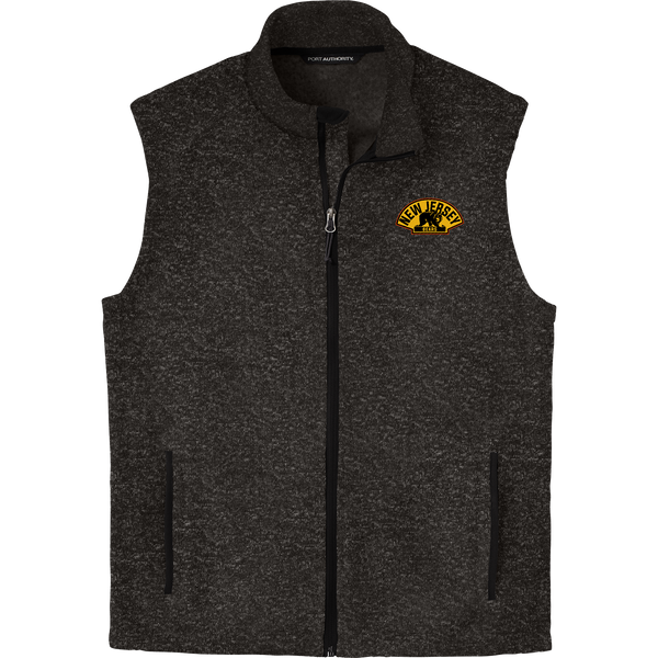 NJ Bears Sweater Fleece Vest