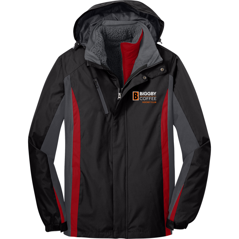 Biggby Coffee Hockey Club Colorblock 3-in-1 Jacket