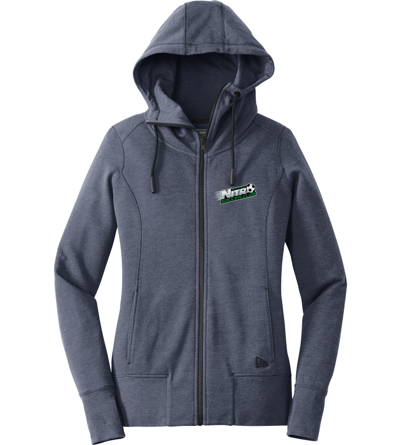 Nitro Soccer New Era Ladies Tri-Blend Fleece Full-Zip Hoodie