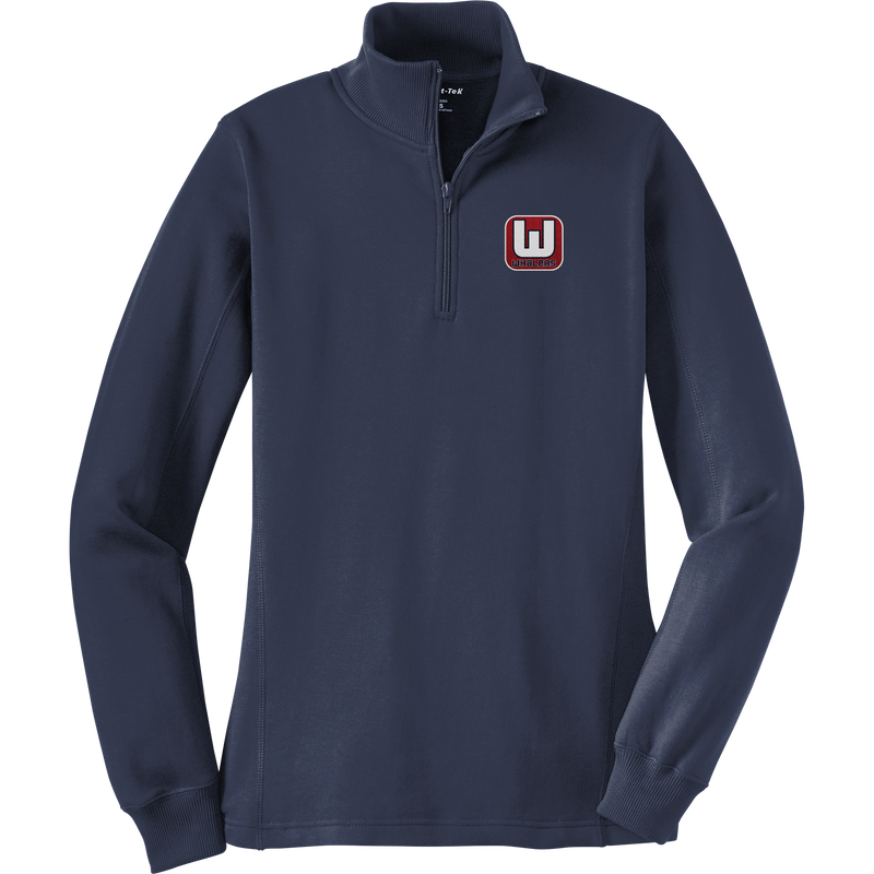 CT Whalers Tier 1 Ladies 1/4-Zip Sweatshirt