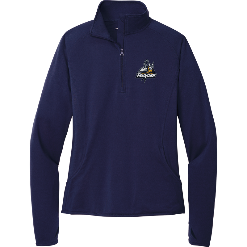 Mon Valley Thunder Ladies Sport-Wick Stretch 1/4-Zip Pullover