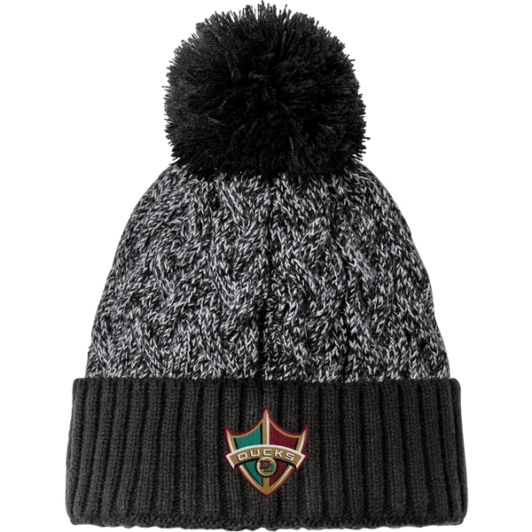 Delaware Ducks New Era Marled Knit Pom Beanie