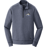 Mid-State Mustangs New Era Tri-Blend Fleece 1/4-Zip Pullover