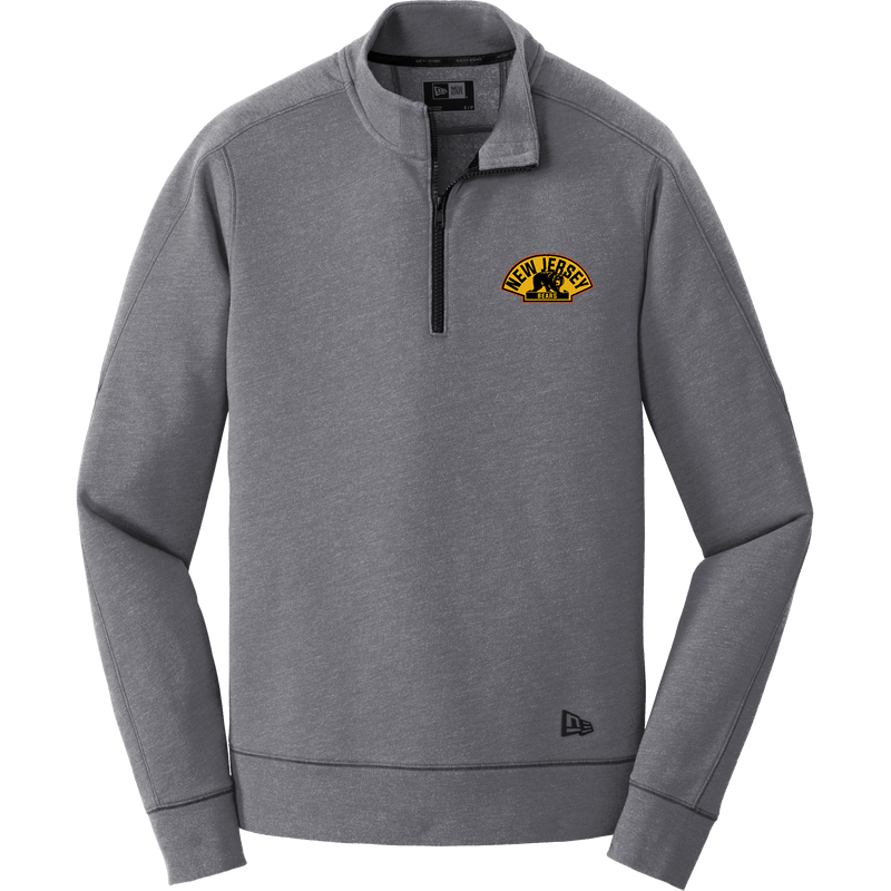 NJ Bears New Era Tri-Blend Fleece 1/4-Zip Pullover