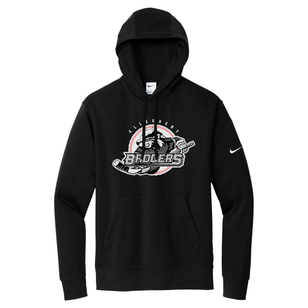 Allegheny Badgers Nike Club Fleece Sleeve Swoosh Pullover Hoodie