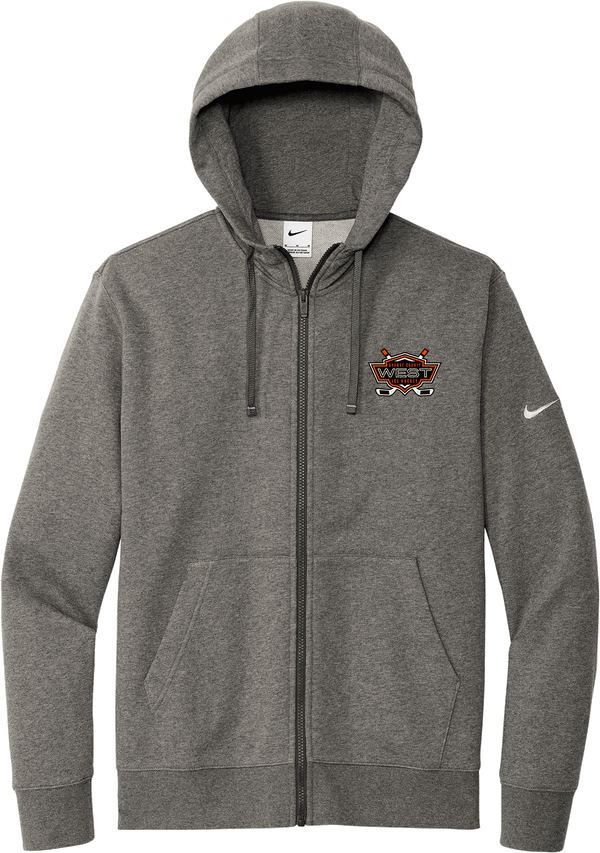 Orange County West Nike Club Fleece Sleeve Swoosh Full-Zip Hoodie