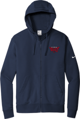 York Devils Nike Club Fleece Sleeve Swoosh Full-Zip Hoodie