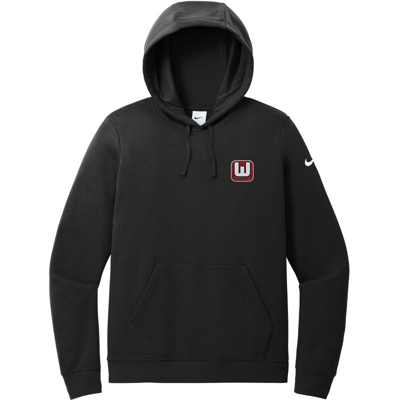 CT Whalers Tier 1 Nike Women's Club Fleece Sleeve Swoosh Pullover Hoodie