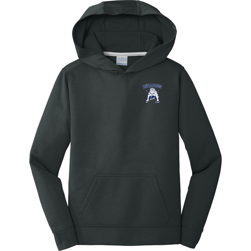 Chicago Bulldogs Youth Performance Fleece Pullover Hooded Sweatshirt