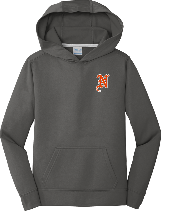 Midd North Hockey Youth Performance Fleece Pullover Hooded Sweatshirt