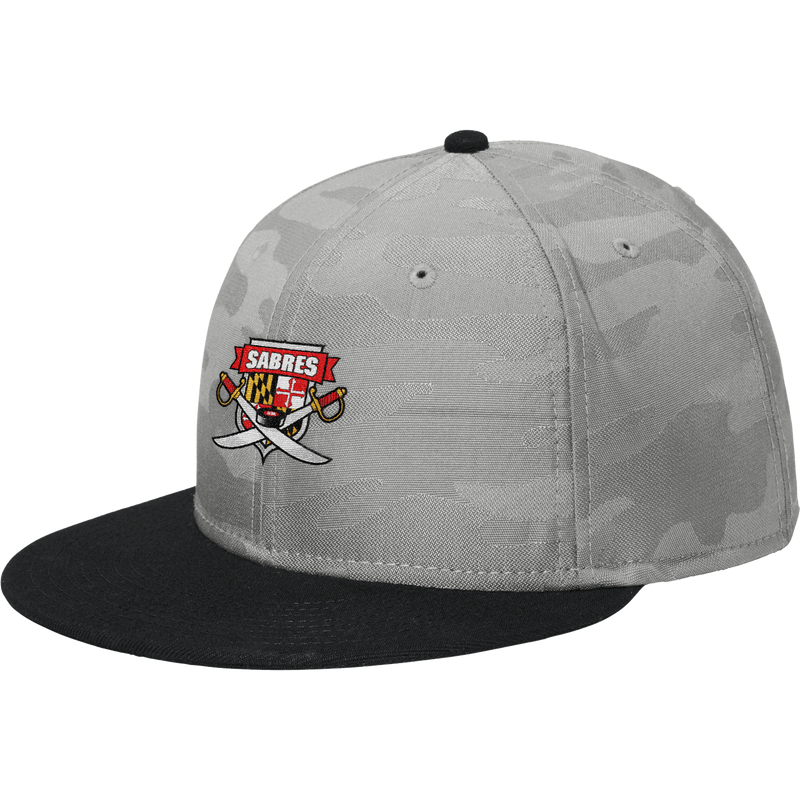 SOMD Sabres New Era Camo Flat Bill Snapback Cap