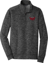 York Devils PosiCharge Electric Heather Fleece 1/4-Zip Pullover