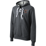 Biggby Bombers Lace Up Pullover Hooded Sweatshirt